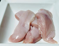 Chicken breast pieces for chicken satay recipe