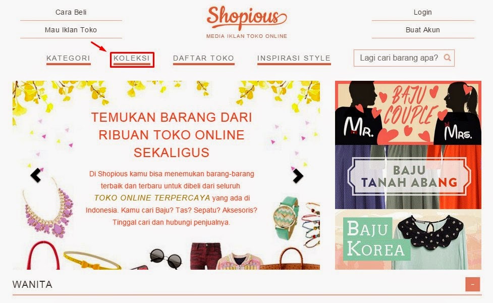 Koleksi di Shopious.com