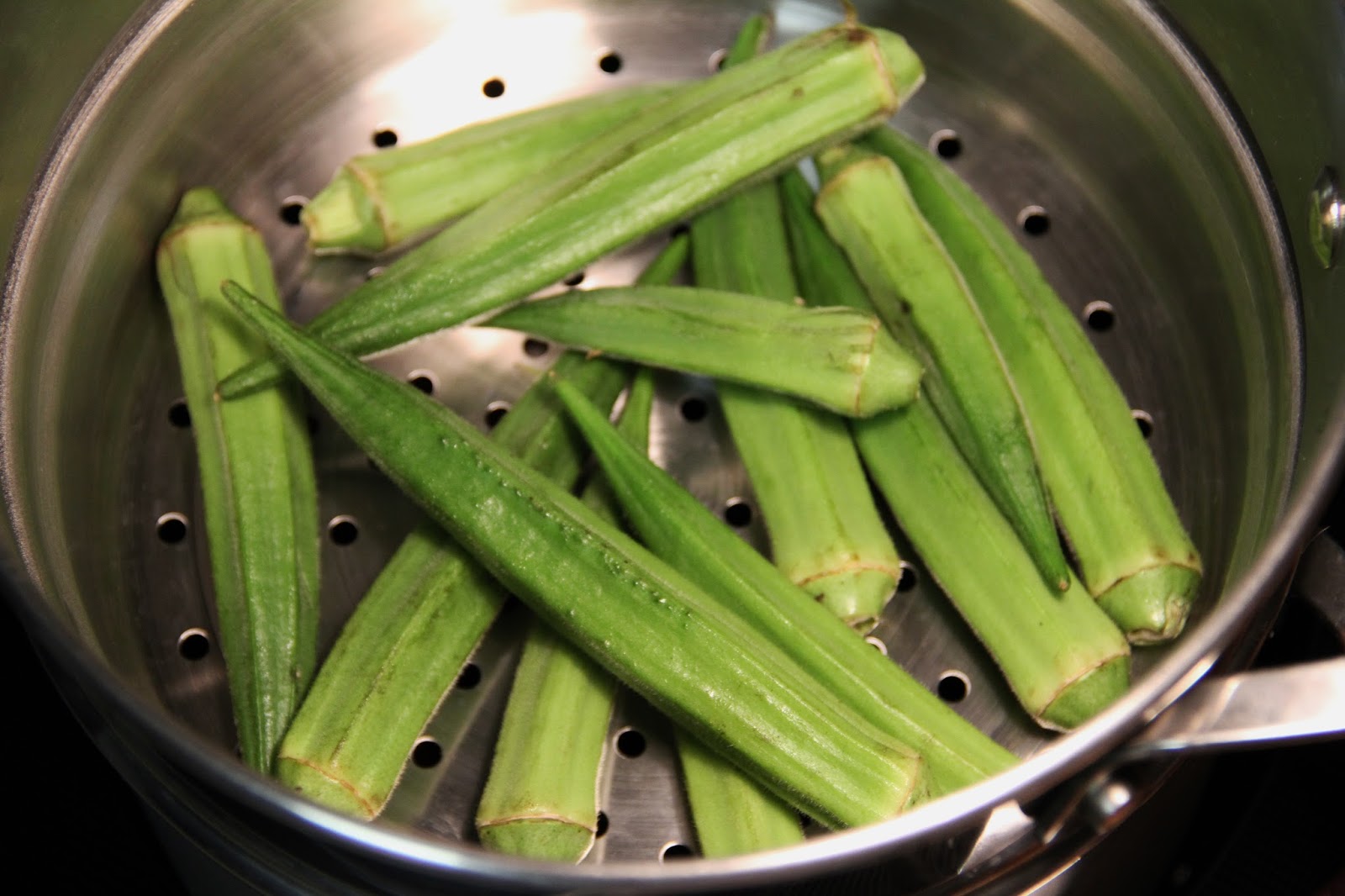 Deep South Dish Steamed Okra