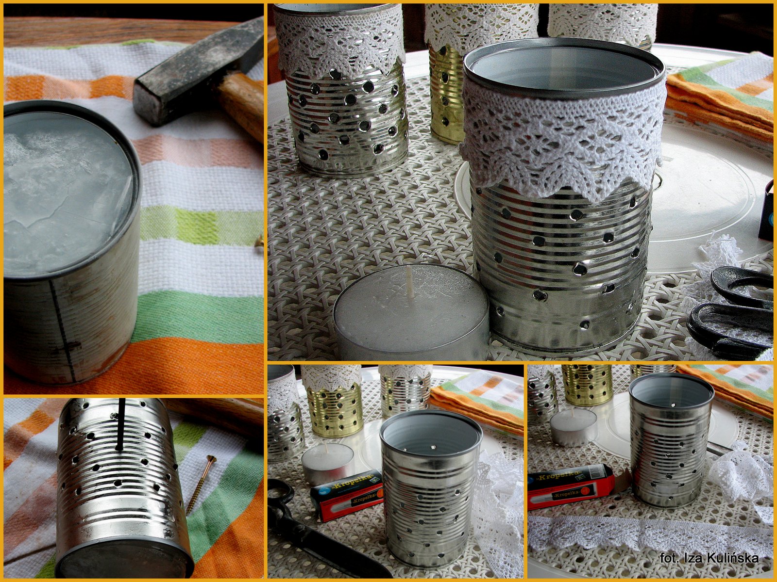 Lampiony z puszek po warzywach Smaczna Pyza