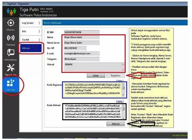Cara Aktivasi Membeli Sw Pulsa Tigaputri Paket Data Kuota