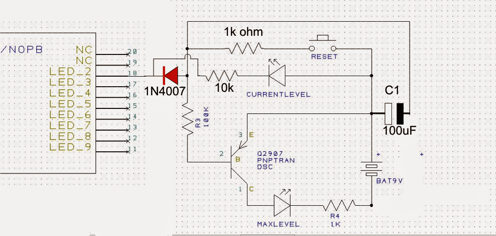 Simple LED VU Meter Circuit | Circuit Diagram Centre