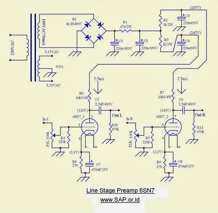 Tube4Audio: Line Buffer Preamp 6SN7