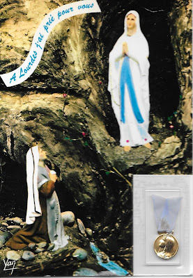 H. Maagd Maria verschijnt aan Bernadette (ansichtkaart)