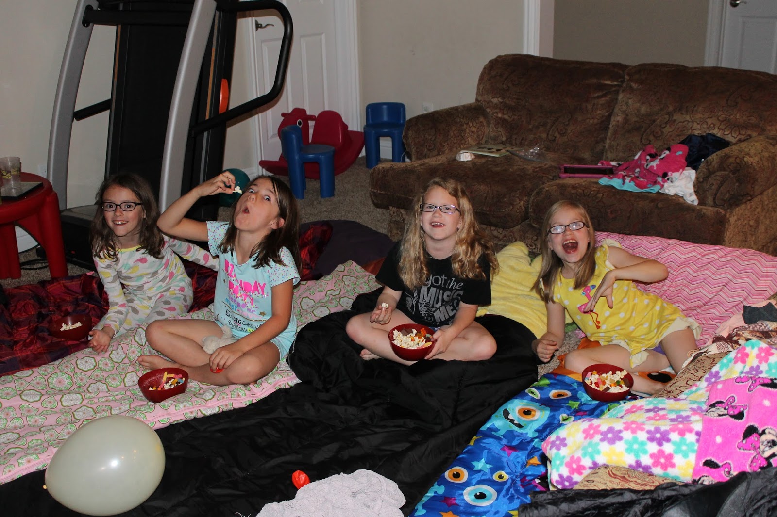 The Schultz Family Escapades Leah's 1st Sleepover Party