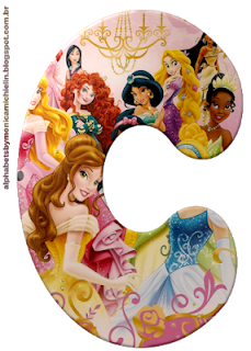 Abecedario de las Princesas Disney. Disney Princess Abc.