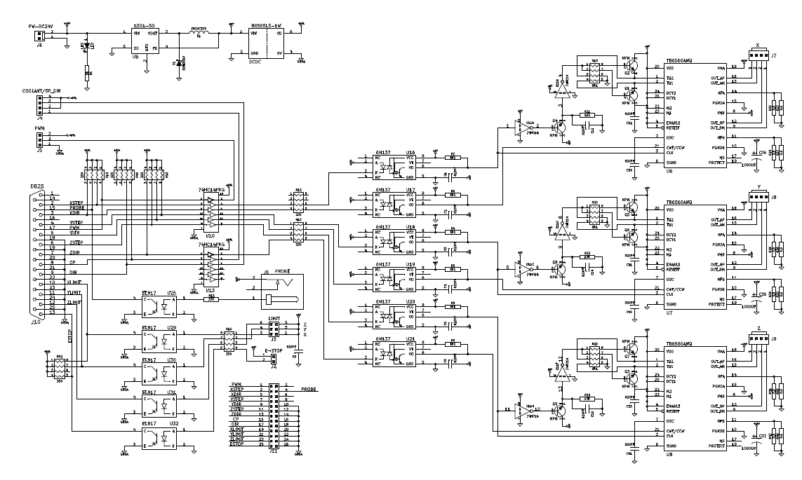 Cnc Machine Controller Circuit Diagram