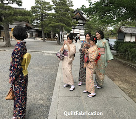 tourists in kimono