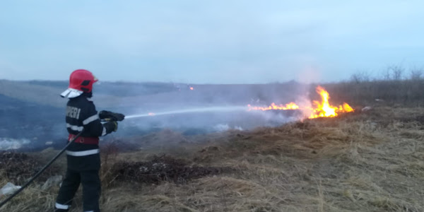 ISU Dolj: 10 incendii stinse de pompierii doljeni