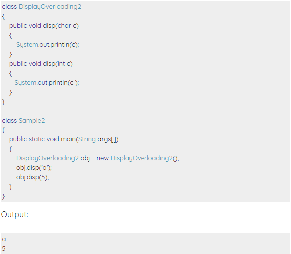 Method Overloading in Java with examples ~ You And Me Technoloy