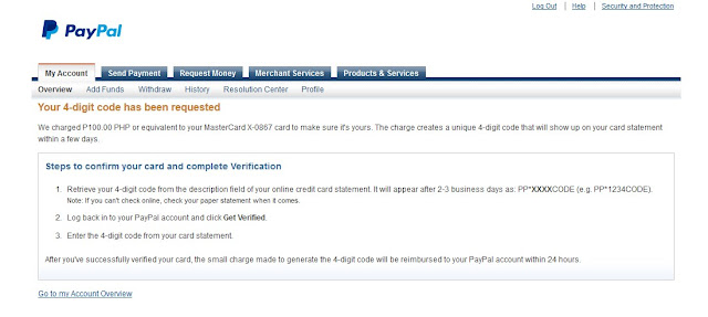 How to Verify My Paypal Account Using GCash Mastercard