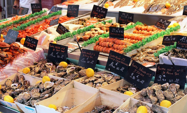 Fish market in Trouville
