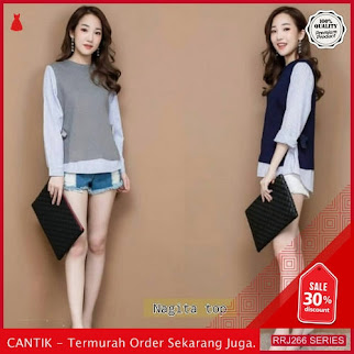 Jual RRJ266A107 Atasan Top Nagita Wanita Mc Terbaru Trendy BMGShop
