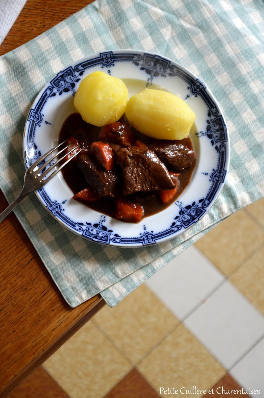 Petite Cuillère et Charentaises Joue de Bœuf à la Bière brune