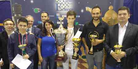 Le podium du tournoi Fide du championnat de Paris - Photo © Ligue d'Ile-de-France d'échecs Le podium du tournoi Fide du championnat de Paris - Photo © Ligue d'Ile-de-France des échecs