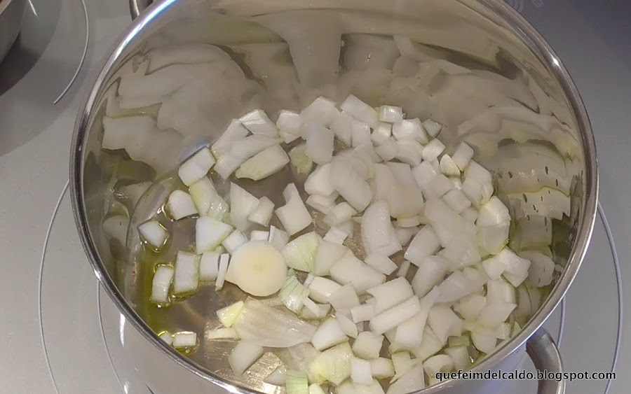 Crema de calabaza con portobello.