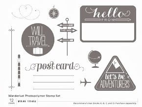 Photopolymer stamp set - Wanderlust