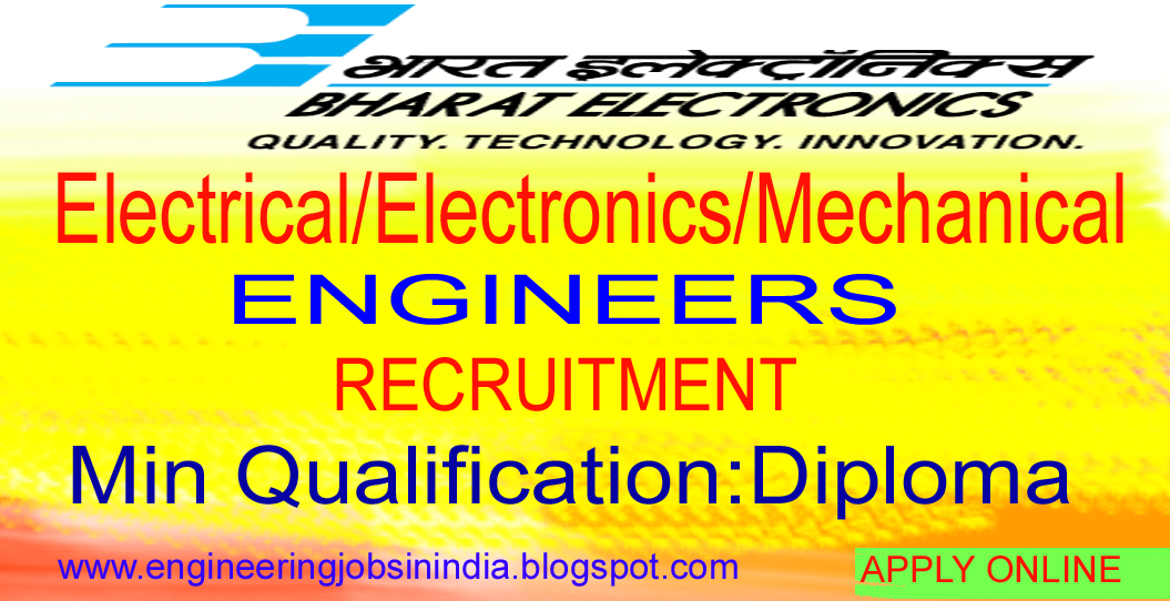 ENGINEERING JOBS Electrical/Electronics/Mechanical Engineers Recruitment