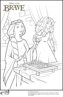 princess merida and queen elinor coloring pages