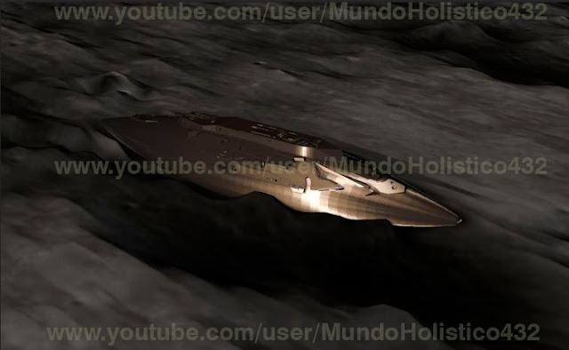 ufo over the moon