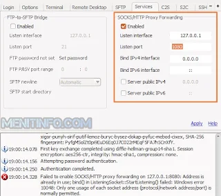 SSH yang Error 10048 dan Error 10061