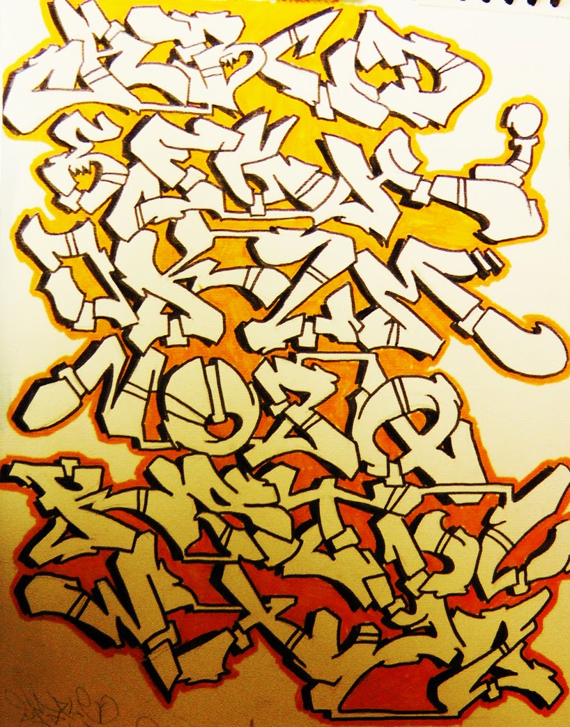 Graffitie Alphabet Graffiti 3d