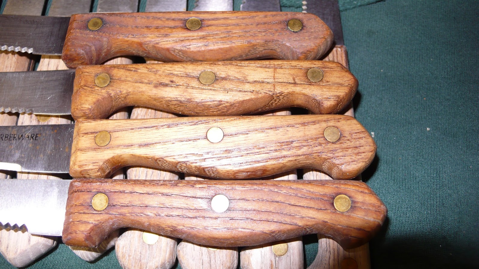 The "Secret" is Gratitude Refinishing Wooden Knife Handle Teak Oil Magic