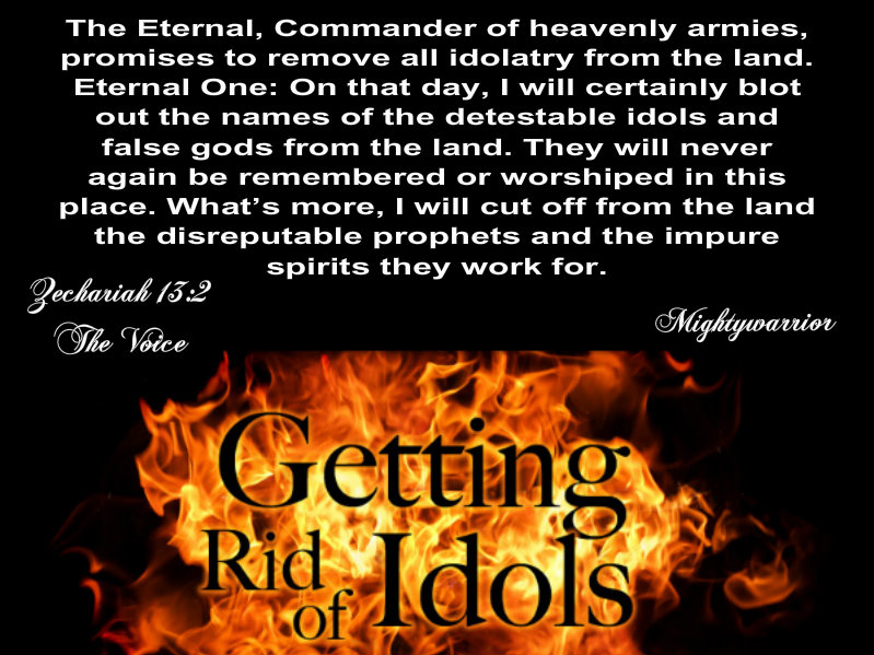 The Infallible Word of God. Zechariah 132 " Getting rid of Idols