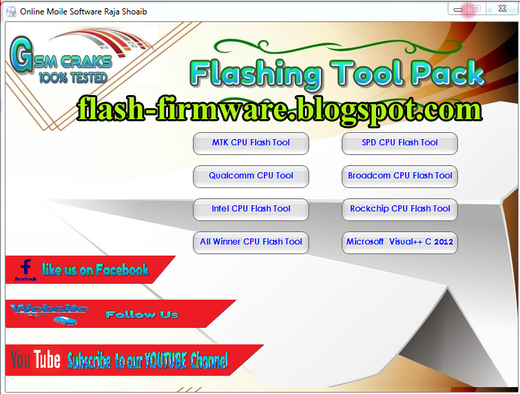 Gsm Crack Flashing Pack Tool Full Latest Free Download APK Firm