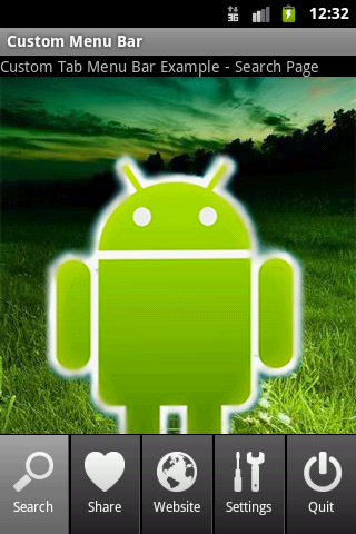 Android Developer: How to make Custom Menu Bar –Tabs in Android ...