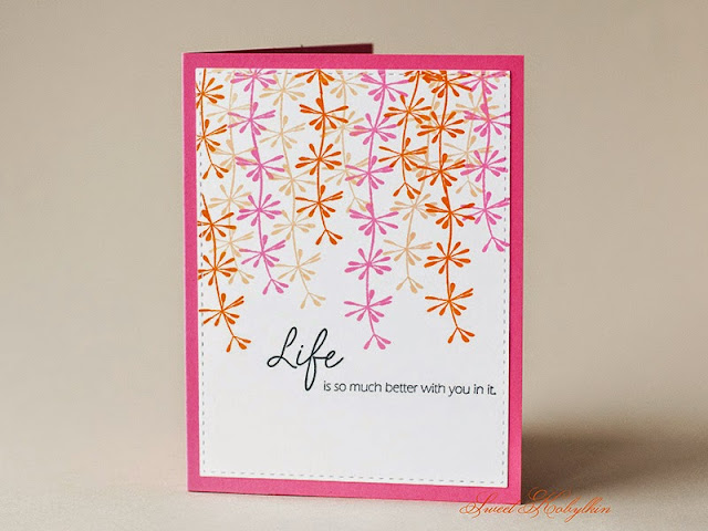 Greeting Card with Life from Papertrey Ink by Sweet Kobylkin