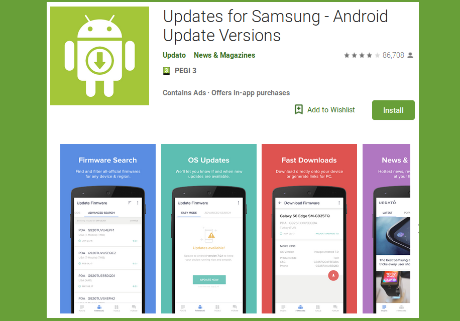 Updates for Samsung — from a blog to an Android advertisement revenue goldmine of 10,000,000+ users