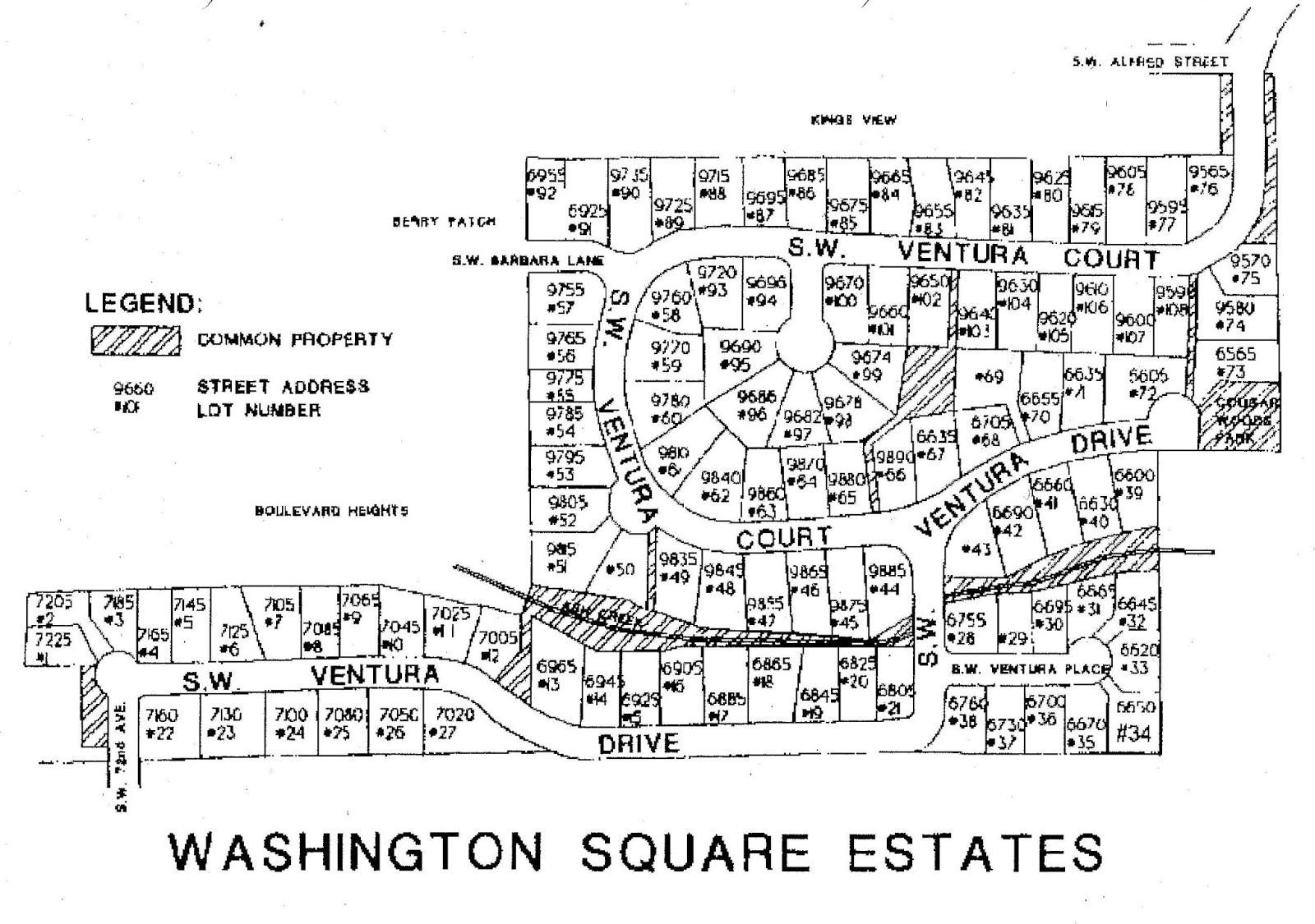 Washington Square Estates Washington Square Estates Map