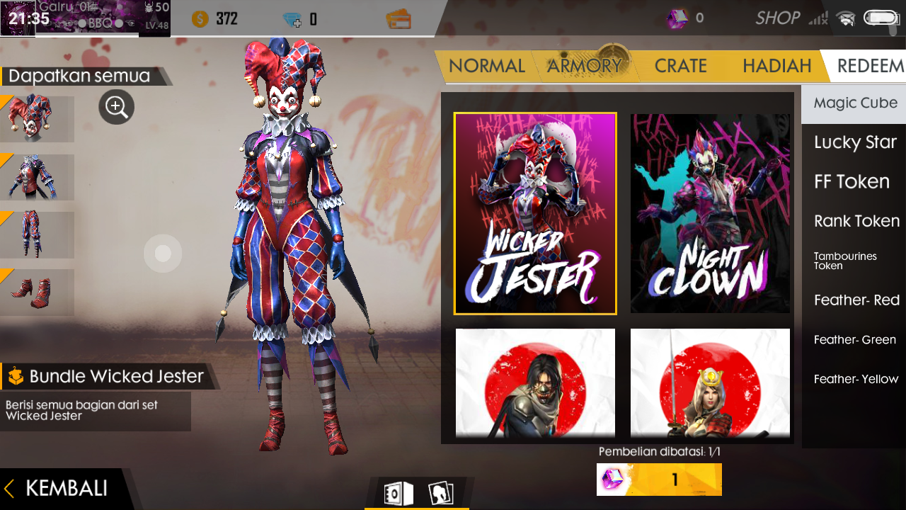 Free Fire Night Clown Images Update Free Fire 2020