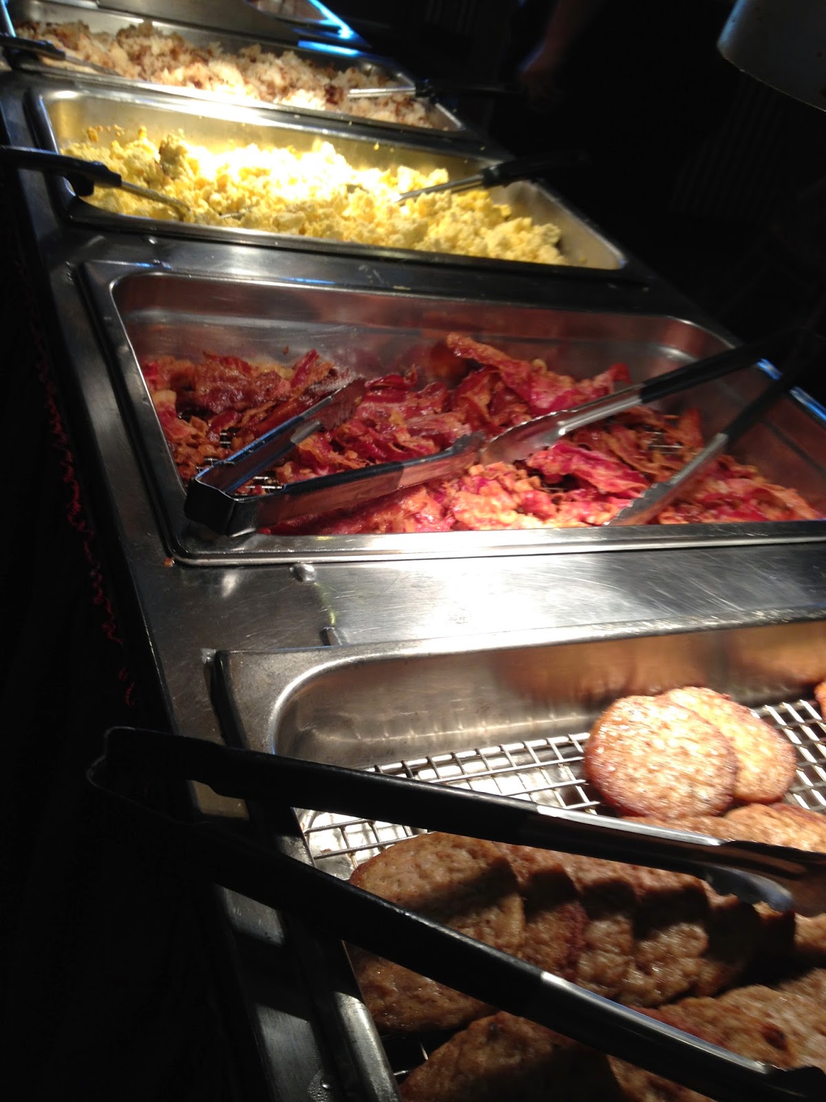 Breakfast buffet at Santa's Lodge in Santa Claus, Indiana