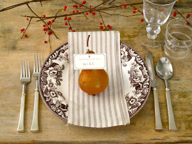 Jenny Steffens Hobick: Thanksgiving Table : Pears, Bittersweet, Velvet ...
