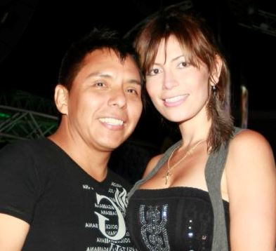 Milena Zárate con Edwin Sierra Foto de Milena Zárate feliz con Edwin Sierra