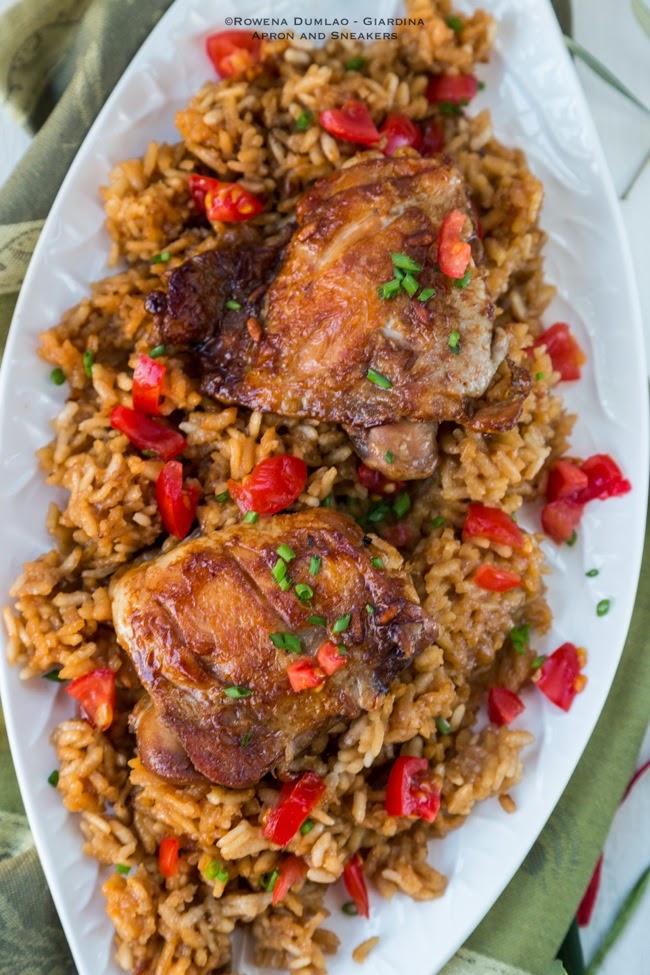 Slow Cooker Chicken and Rice Adobo