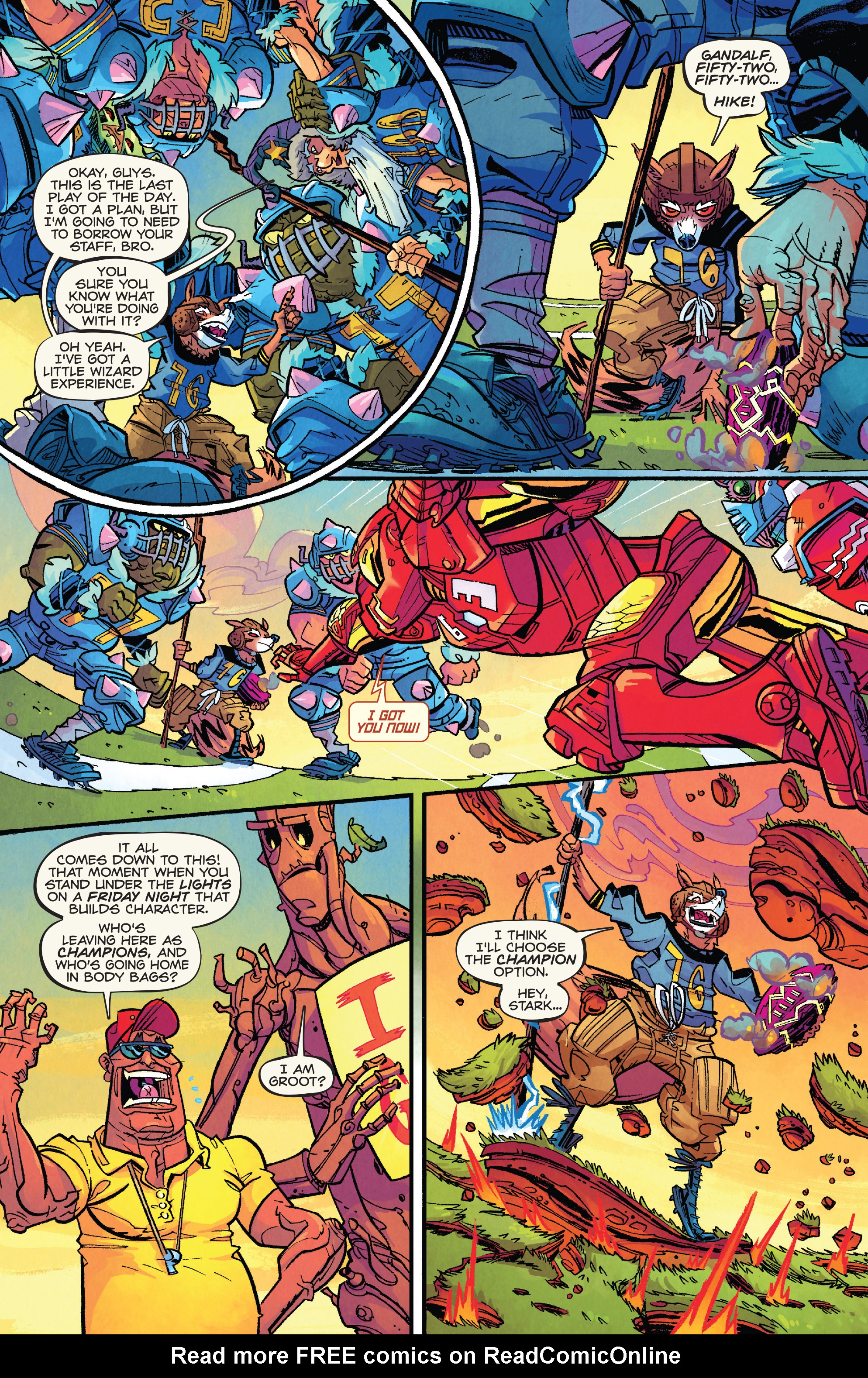 Read online Rocket Raccoon & Groot comic -  Issue #4 - 16