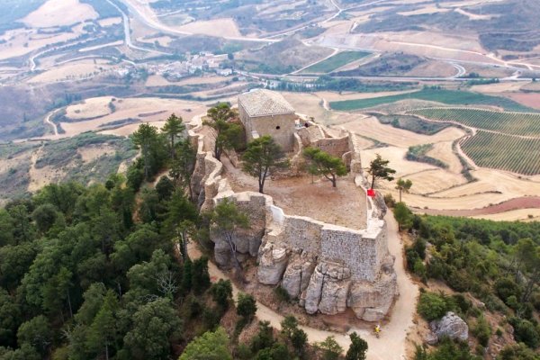 Fotografía del Castillo de Monjardín en Navarra. Camino Francés
