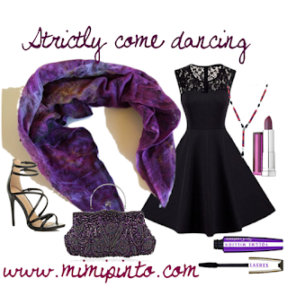 ensemble of clothes and scarf strictly come dancing by Mimi Pinto on Amazon UK