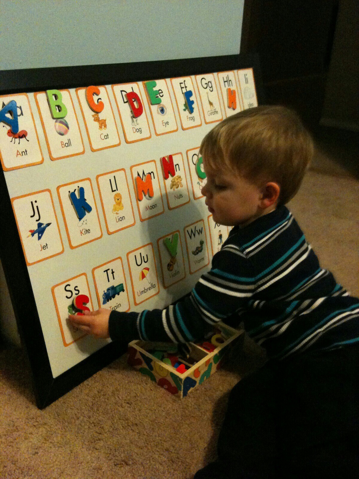 For the Love of Learning: DIY Alphabet Learning Board