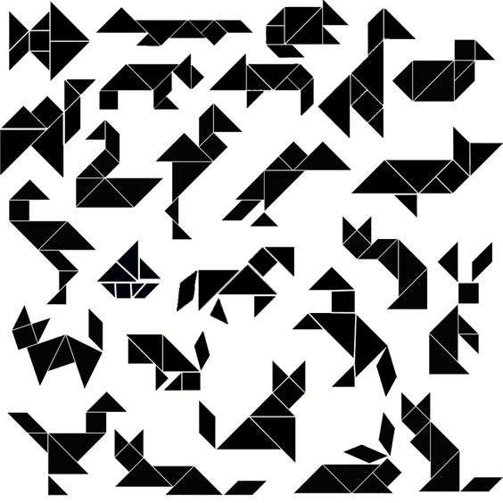 Onderwijs en zo voort.....: 3510.Tangram : Voorbeelden van dieren