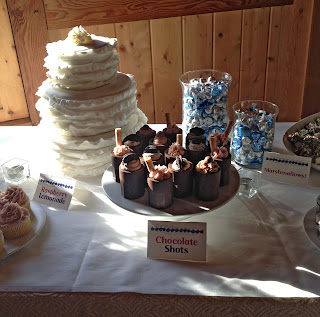 Cake and Jewelry: Whimsical wedding dessert table