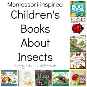 Montessori-inspired children's books about insects
