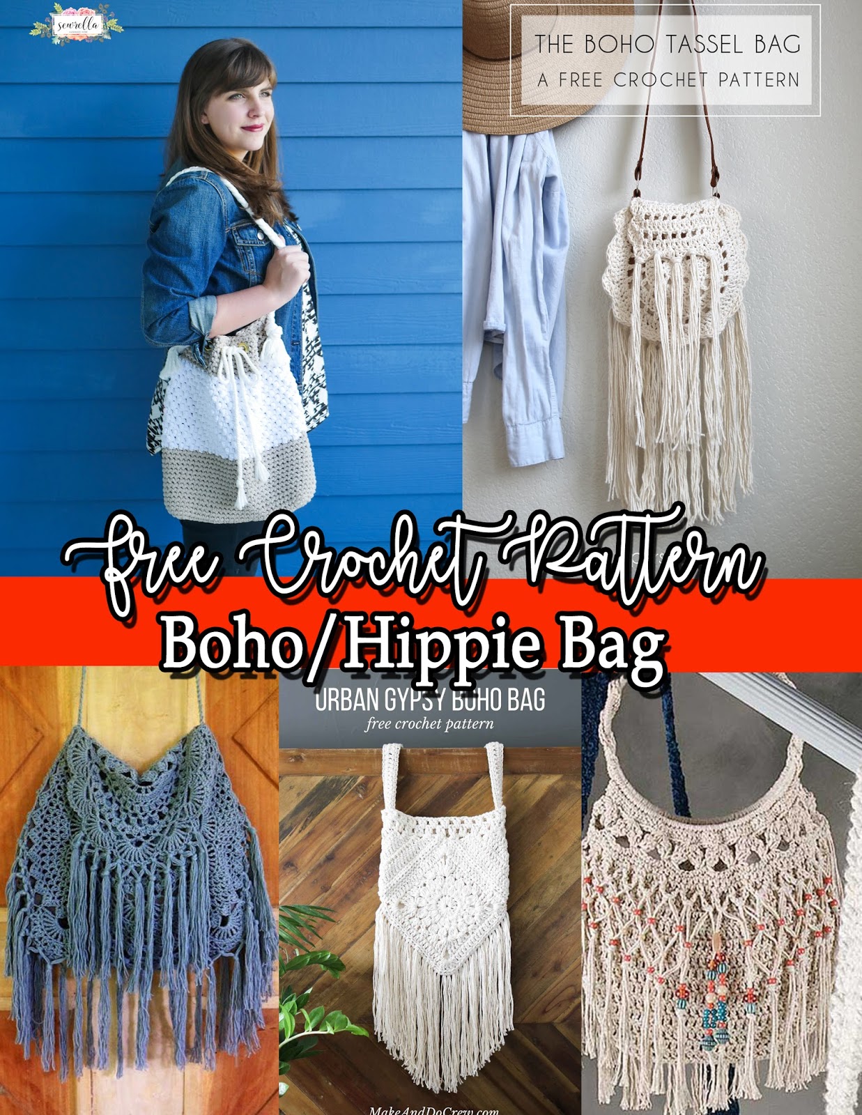 Hippie Bag · How To Make A Shoulder Bag · Sewing on Cut Out + Keep · How To  by Sanna