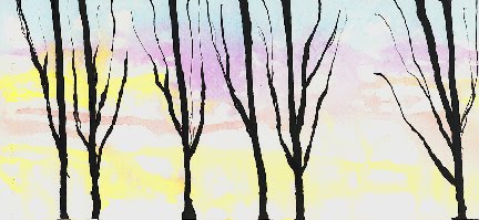 Mixed Media Artist Winter Sunrise A Mixed Media Painting Tutorial
