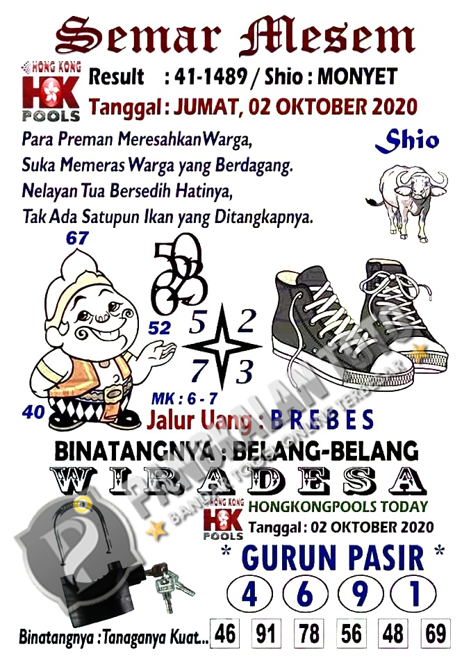 Prediksi Syair Hk 2 Oktober 2020 Keraton4d