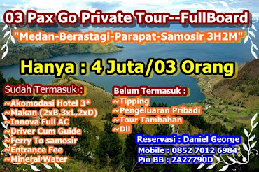 Promo Paket Tour Medan-Danau Toba