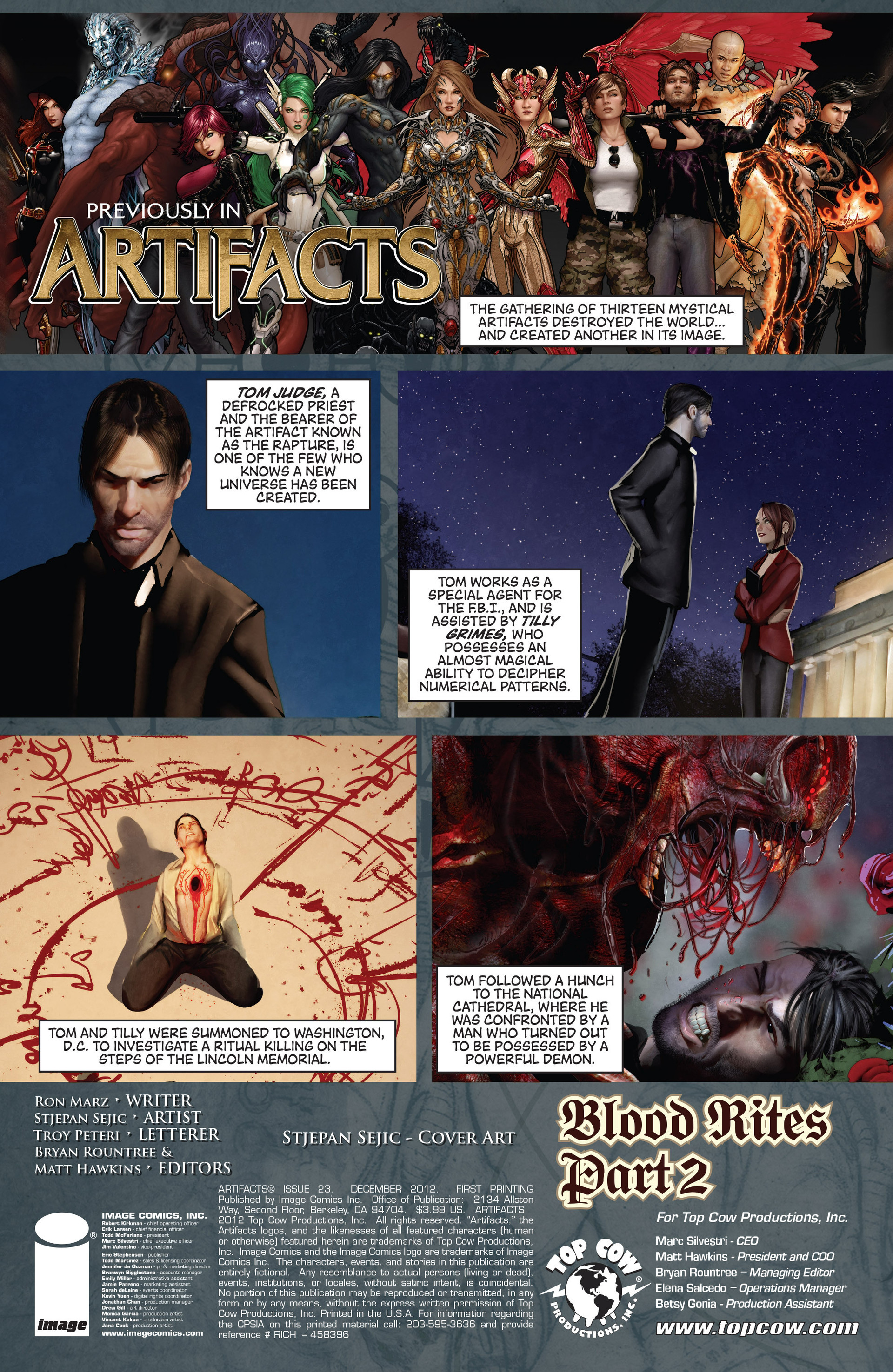 Read online Artifacts comic -  Issue #23 - 2